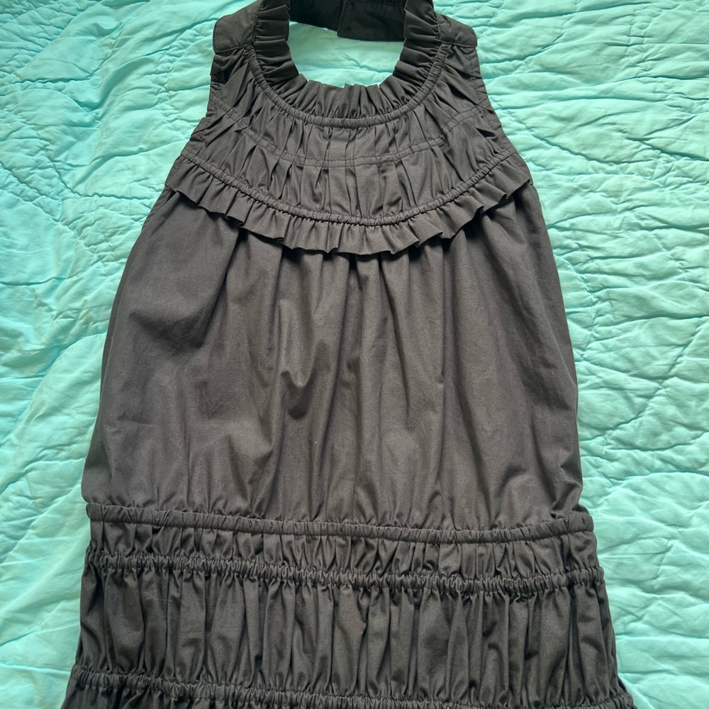 Magali Pascal Elegant Black/Gray Halter Backless Tiered Maxi Dress. Size S. NWT. - Picture 3 of 8